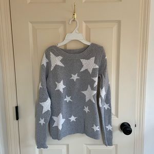 Women’s XS grey sweater with stars
